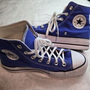 Converse Chuck Taylor All Star Women's 7.5 Blue Excellent Condition No Box